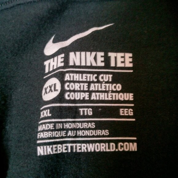 Carolina Panthers Cam Newton Shirt XXL Nike Tee Black NFL Super Bowl 50 #1 - Picture 6 of 11